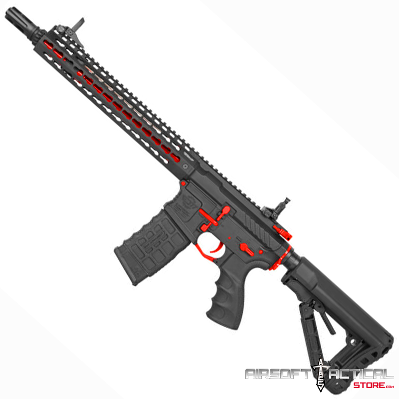 Special Offer Cm16 Srxl M4 Aeg Rifle With Keymod Rail 12 Red Package Red Gun Only By G G Armament Airsoft Tactical Store