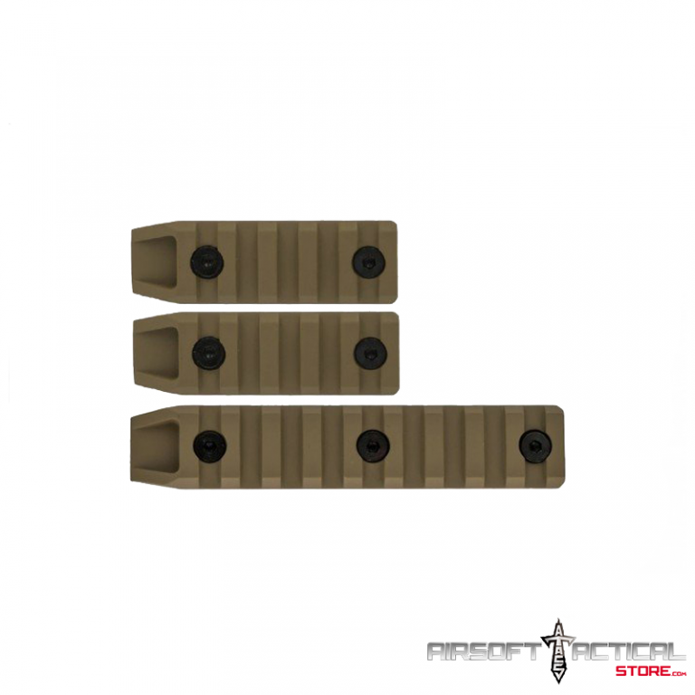 3pc Metal Keymod Rail (Color: Tan) by Echo1 – Airsoft Tactical Store