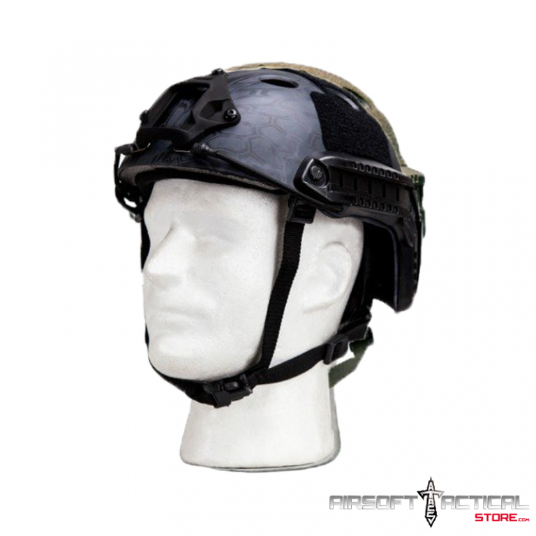 Airsoft PJ Style Helmet Version 2 Adjustable in Kryptek Typhon by Bravo