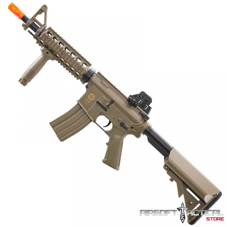 Tactical Force M4 CQB Sportline AEG Tan (Package Include Battery and Charger) by Elite Force