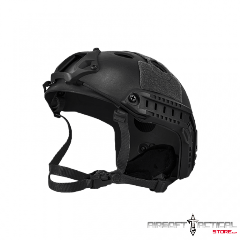 Airsoft PJ Style Helmet V3 (Color Black) by Bravo Airsoft Airsoft