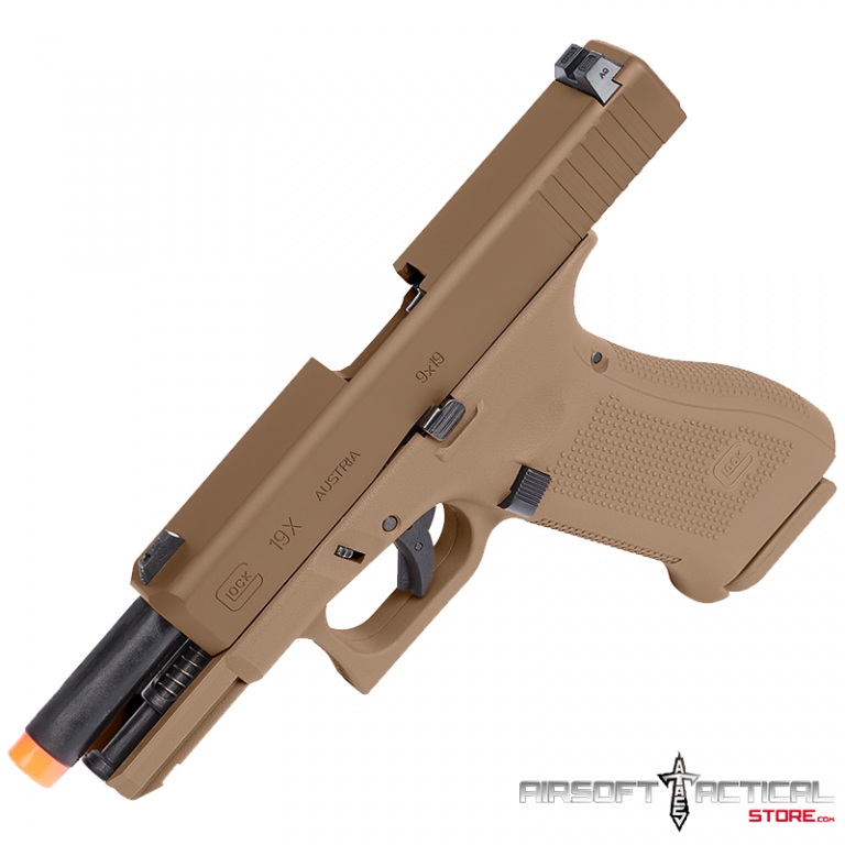 Fully Licensed GLOCK 19X Gas Blowback Airsoft Pistol (Type: Green Gas ...