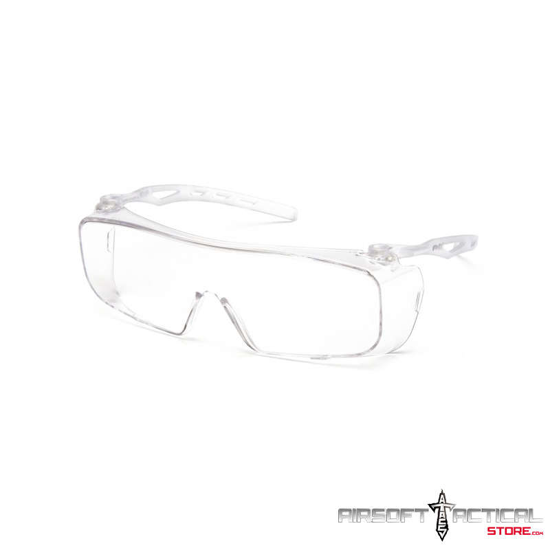 CAPTURE Clear H2X Anti-Fog Lens with Gray Temples (Over Lenses) by Pyramex