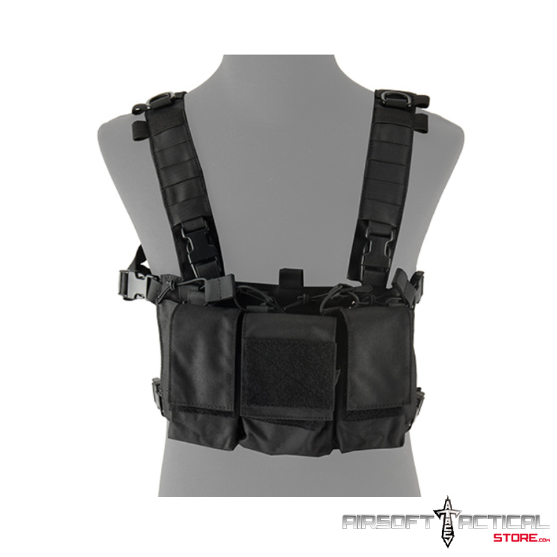 Adaptive Multi-Purpose Slim Chest Rig (Color: Black) by Lancer Tactical ...