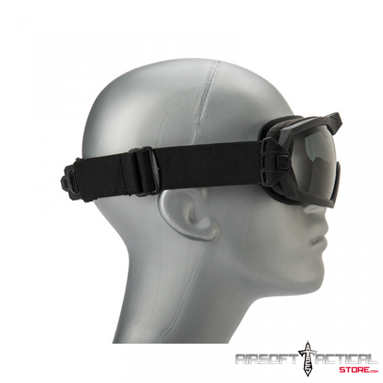 Full Seal Airsoft Goggles w/ BuiltIn Fan (Model Clear Lens/Black) by