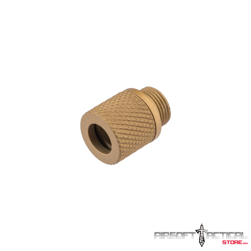12mm Negative Suppressor Adapter for ACP Series Airsoft GBB Pistols (Color: Tan) by APS