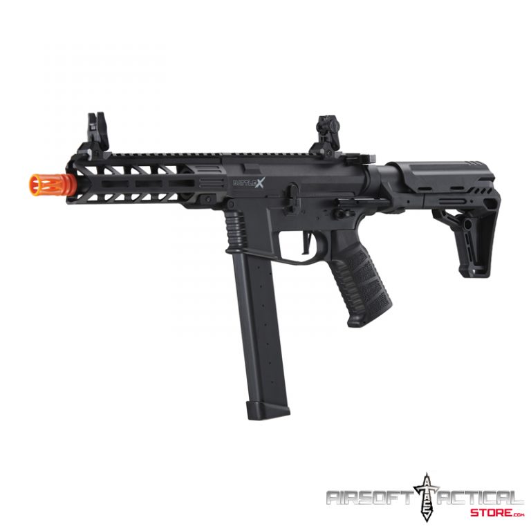 Gen 2 9mm Battle X CQB Carbine Airsoft AEG (Color Black) by Lancer
