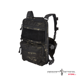 1000D Nylon QD Chest rig lighweight backpack w/molle (Color: Multicam Black) by Lancer Tactical