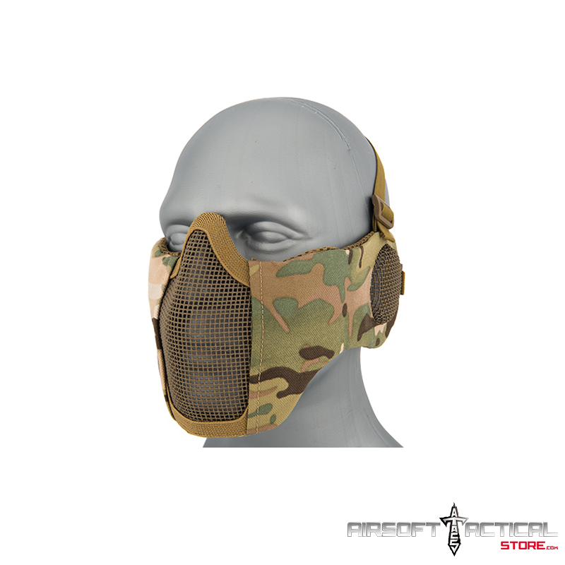 Tactical Elite Face and Ear Protective Mask (Color: Multicam) by Wosport