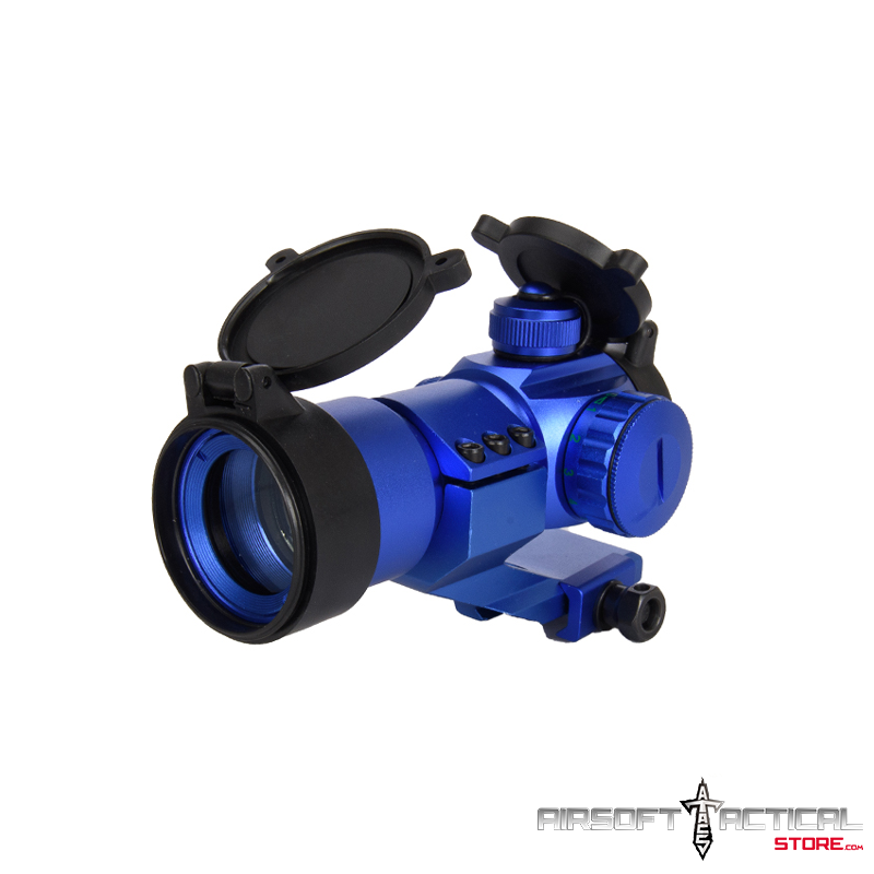 Red & Green Dot Cantilever Prism Scope (Color: Blue) by Lancer Tactical