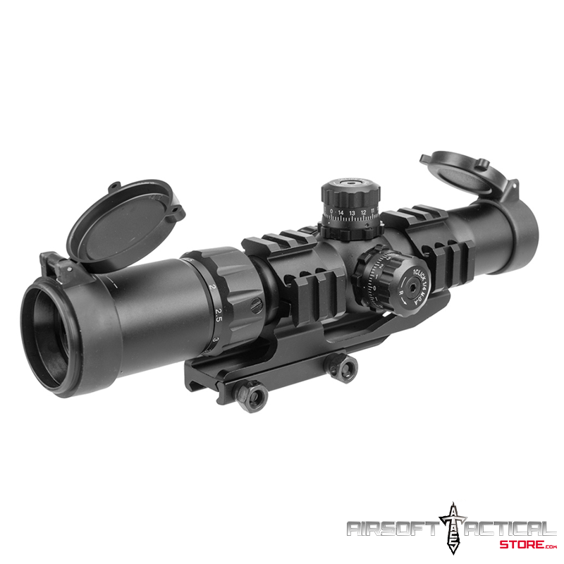1.5 – 4x Illuminated MIL Dot Rifle Scope [Red/Green Dot] by Lancer ...