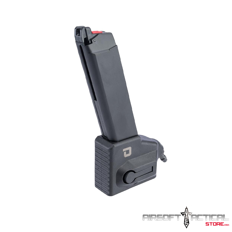 M4 Magazine Adapter for GLOCK Series Gas Blowback Airsoft Pistols  – Black by AW Custom