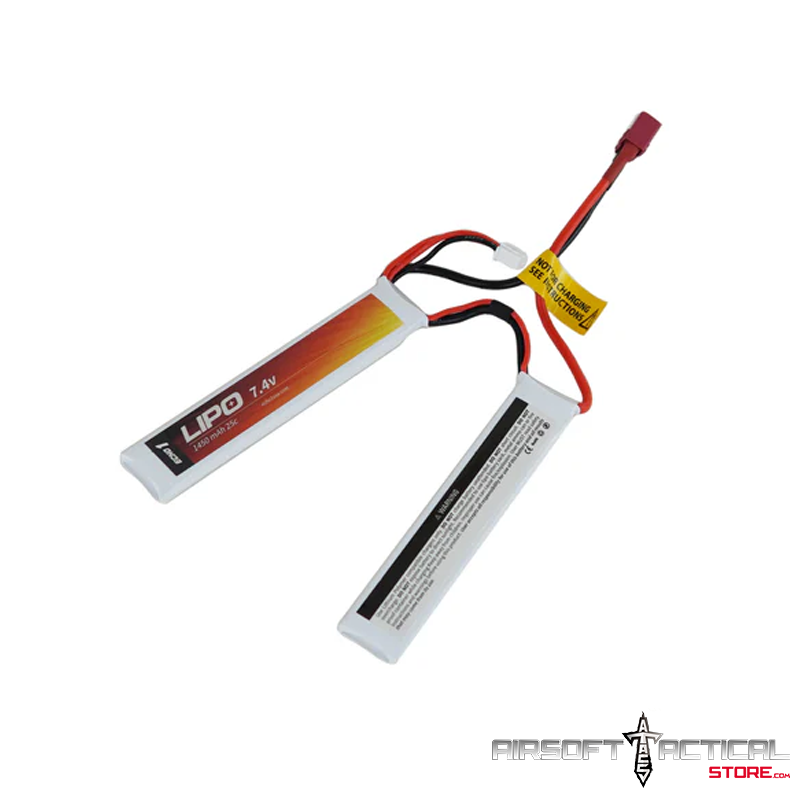 Lipo  7.4V 1450mAh 25C Bi-Panel with T Connector by Echo1