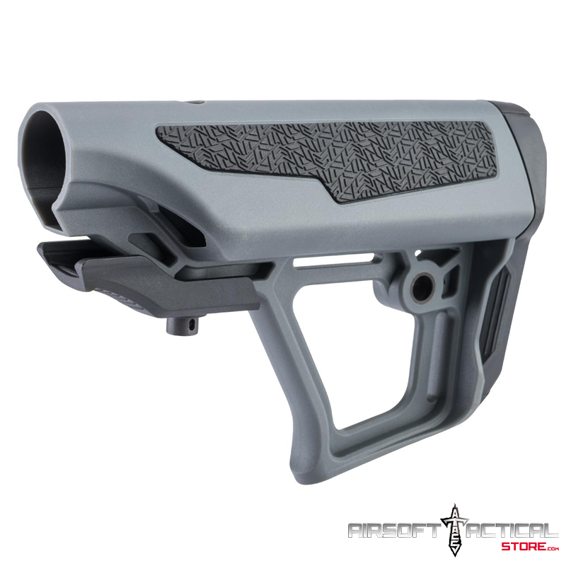Zeta Adjustable Stock for M4 AEG Rifles (Color: Grey) by ICS