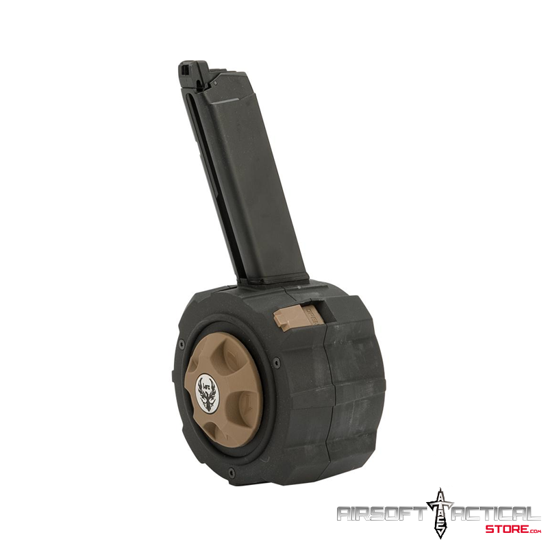 HD Drum Magazine for Gas Blowback Airsoft Pistols (Model: Glock / BLU and Compatible) by  A-Pro