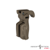 Airsoft Ergonomic 90 Degree Foldable Ris Foregrip (Color: Tan) by Lancer Tactical - Imagen 2