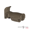 Airsoft Ergonomic 90 Degree Foldable Ris Foregrip (Color: Tan) by Lancer Tactical - Imagen 3