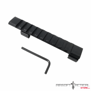 11mm to 20mm Dovetail Rail Aluminum 10 Slot Long 125mm Rail Extension Rods by A-Pro