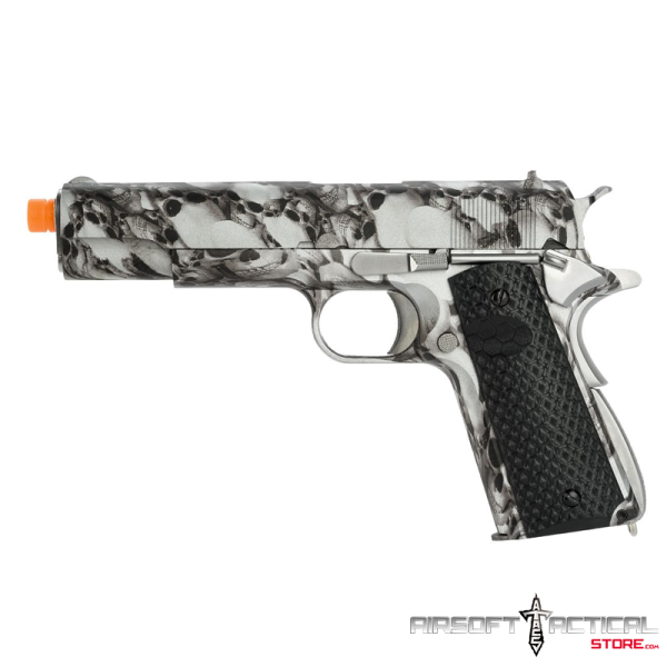 NE2101 Full Metal 1911 Gas Blowback Airsoft Pistol SkullCam by AW Custom