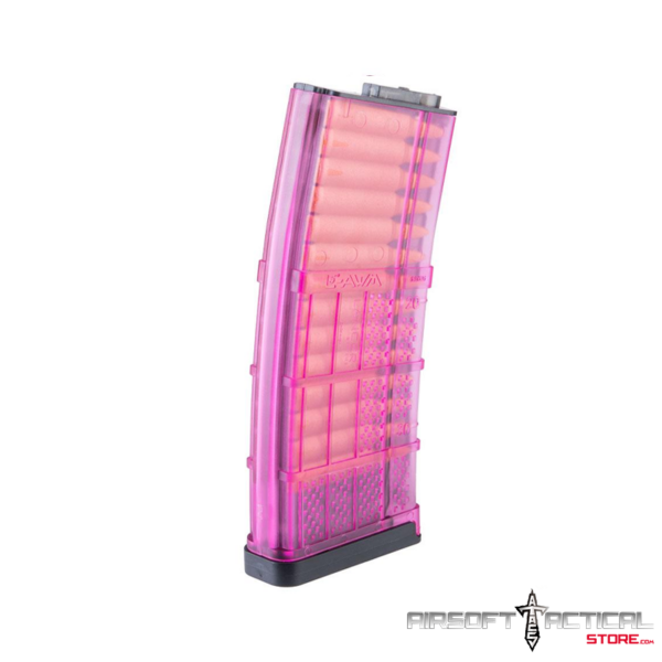 190rd Lancer Systems Licensed L5AWM Airsoft Mid-Cap Magazines (Color: Translucent Pink ) by Lancer Systems - Imagen 2