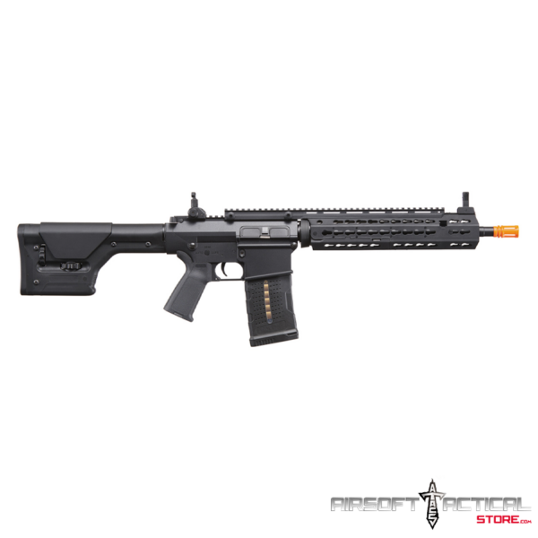 Battle X AEG Airsoft Rifle w/ PRS Precision Stock & Keymod Handguard - (Black) by Lancer Tactical - Imagen 2