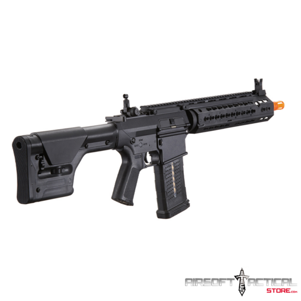 Battle X AEG Airsoft Rifle w/ PRS Precision Stock & Keymod Handguard - (Black) by Lancer Tactical - Imagen 3