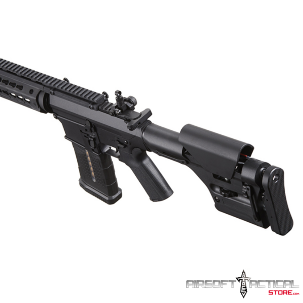 Battle X AEG Airsoft Rifle w/ PRS Precision Stock & Keymod Handguard - (Black) by Lancer Tactical - Imagen 5