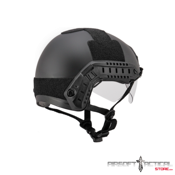 Pre-Order (ETA: September 2025) Helmet Ballistic Type "Basic Version W/Visor" (Color: Black) Size: Medium by Lancer Tactical - Imagen 3