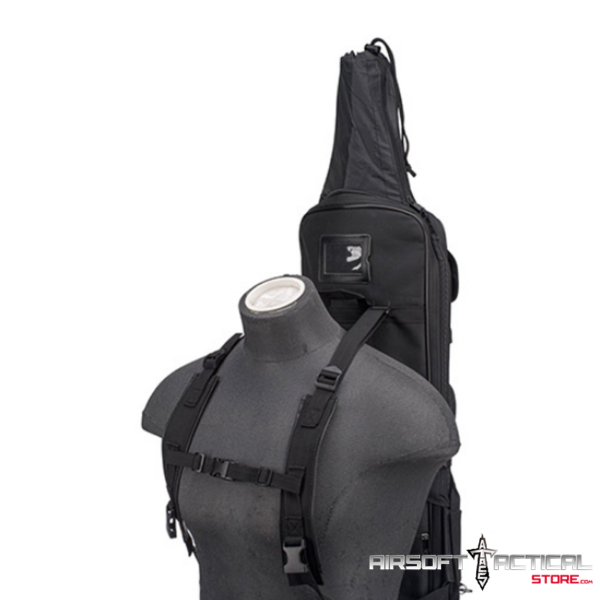Pre-Order (ETA: September 2025) 1000D Nylon Polymer 38" Rifle Bag (Color: Black) by Lancer Tactical - Imagen 7