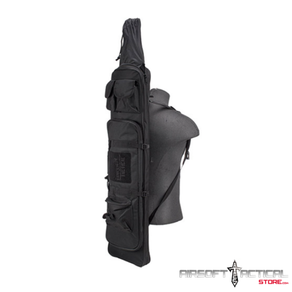 Pre-Order (ETA: September 2025) 1000D Nylon Polymer 38" Rifle Bag (Color: Black) by Lancer Tactical - Imagen 8