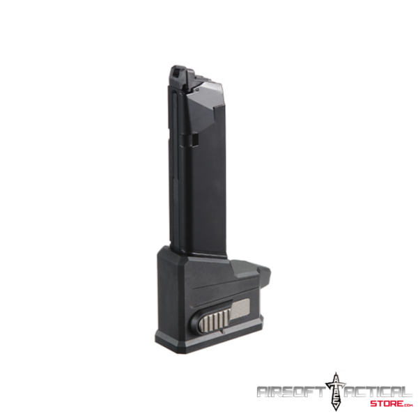 Pre-Order (ETA: SEPTEMBER 2025) HPA AEG M4 Magazine Adaptor For AAP01 Airsoft Pistols - (Black) by Lancer Tactical
