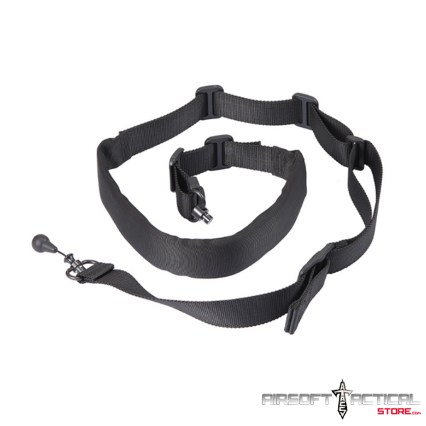 Pre-Order (ETA: September 2025) QD 2 Point Rifle Sling - (Black) by Lancer Tactical