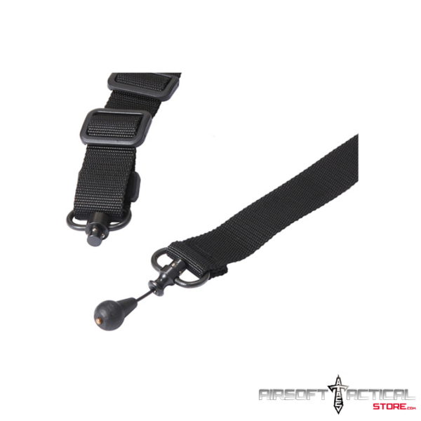 Pre-Order (ETA: September 2025) QD 2 Point Rifle Sling - (Black) by Lancer Tactical - Imagen 2
