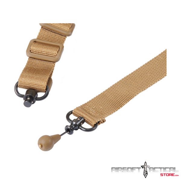 Pre-Order (ETA: September 2025) QD 2 Point Rifle Sling - (Tan) by Lancer Tactical - Imagen 2
