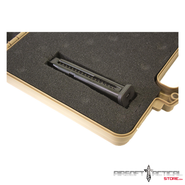 (PRE-ORDER) (ETA: SEPTEMBER) Essentials Small Pistol Hard Case 12.5" with Pick and Pluck Foam - Tan by Nuprol - Imagen 2