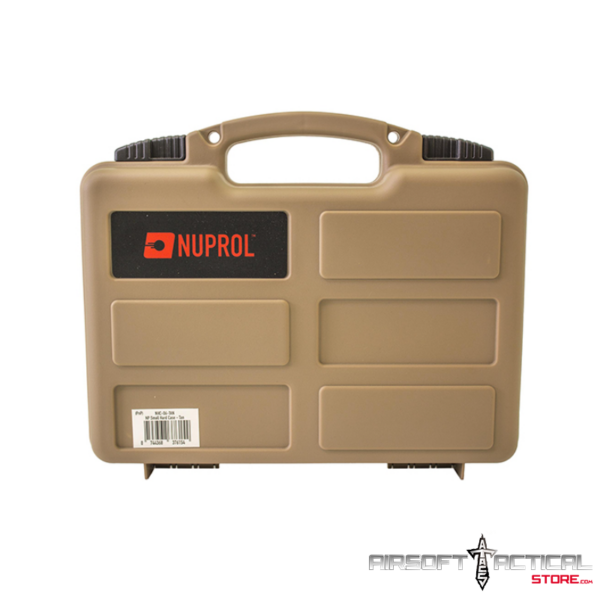 (PRE-ORDER) (ETA: SEPTEMBER) Essentials Small Pistol Hard Case 12.5" with Pick and Pluck Foam - Tan by Nuprol