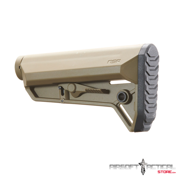 Pre-Order (ETA: SEPTEMBER 2025) Adjustable NSR AEG Rifle Stock (Tan) by Lancer Tactical - Imagen 2
