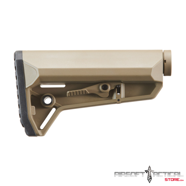 Pre-Order (ETA: SEPTEMBER 2025) Adjustable NSR AEG Rifle Stock (Tan) by Lancer Tactical - Imagen 3
