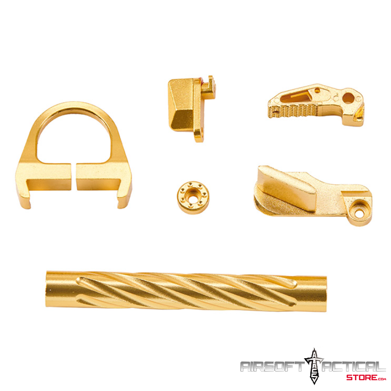 Pre-Order (ETA: September 2025) CTHULHU Gas Blowback Pistol Colored CNC Accessory Upgrade Parts Set – (Gold) by Lancer Tactical