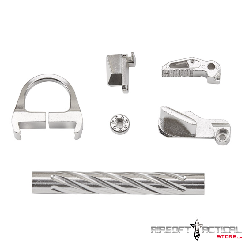 Pre-Order (ETA: September 2025) CTHULHU Gas Blowback Pistol Colored CNC Accessory Upgrade Parts Set – (Silver) by Lancer Tactical