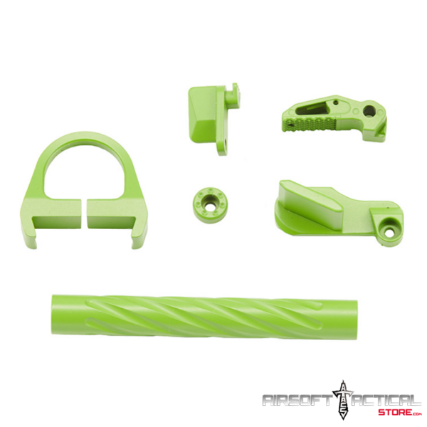 Pre-Order (ETA: SEPTEMBER 2025) CTHULHU Gas Blowback Pistol Colored CNC Accessory Upgrade Parts Set - (Green) by Lancer Tactical