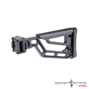Skeletonized Ambidextrous Folding Stock w/ Adjustable Cheek Riser for Picatinny Rail Mounts by
