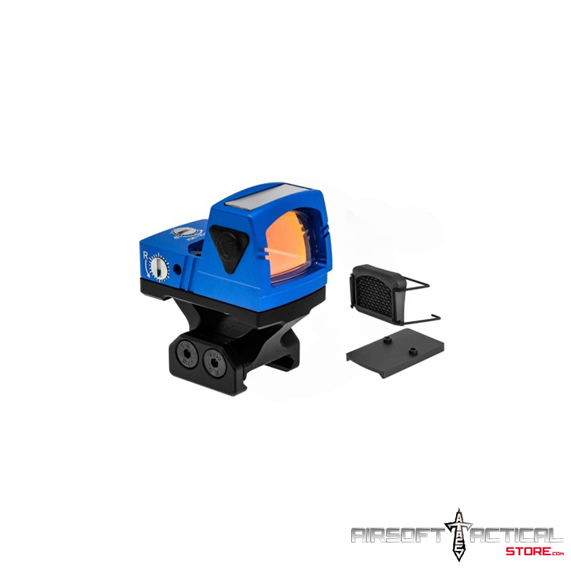 xForce Solar Powered Mini Red Dot with Mount (Blue) by Atlas Custom Works