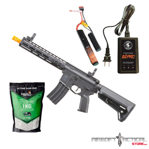 BG Defense Type-A MK2 10" Gen 3 AEG Rifle (Black) - Gen 3 Starter Bundle by Lancer Tactical