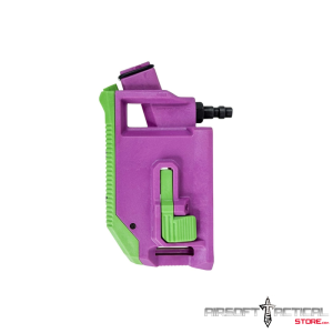 AAP-01 / Glock HPA M4 Magazine Angled Adapter for GBB Pistols - VIOLET/GREEN by A-Pro