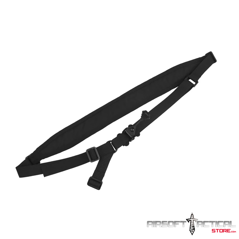 Tactical Single Point Shouler Strap Sling – BLACK by Lancer Tactical