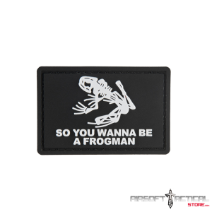 (ETA October 2026) So You Wanna Be A Frogman - BLACK PVC Patch