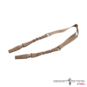 2-Point Bungee Sling with Dual Buckles (Color: Tan) by Lancer Tactical