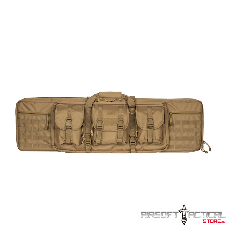 42″ MOLLE Double Tactical Gear Gun Bag – KHAKI by Lancer Tactical
