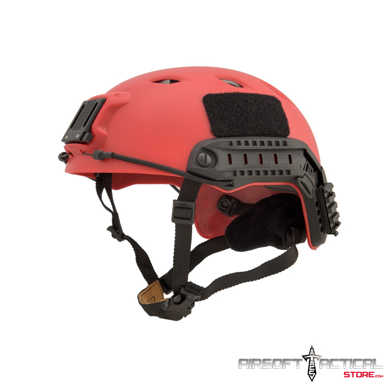 Airsoft Tactical BJ Type Basic Helmet (Color: Red) by Lancer Tactical